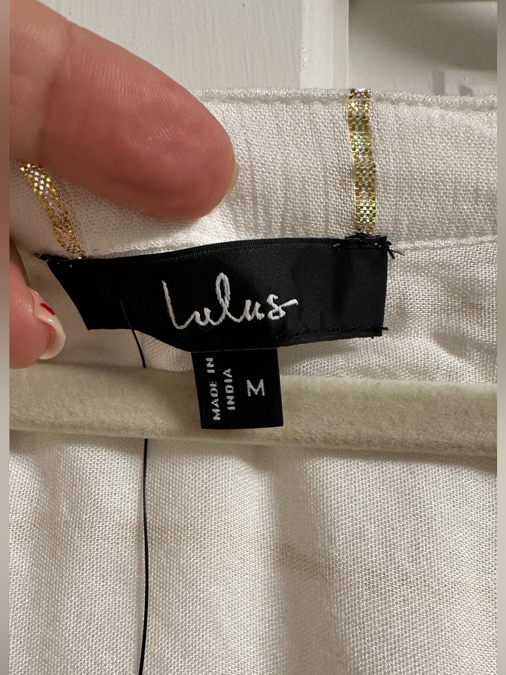 Lulus Goddess Vibes Ivory Gold Striped Dolman Sleeve Maxi Dress - Picture 6 of 6